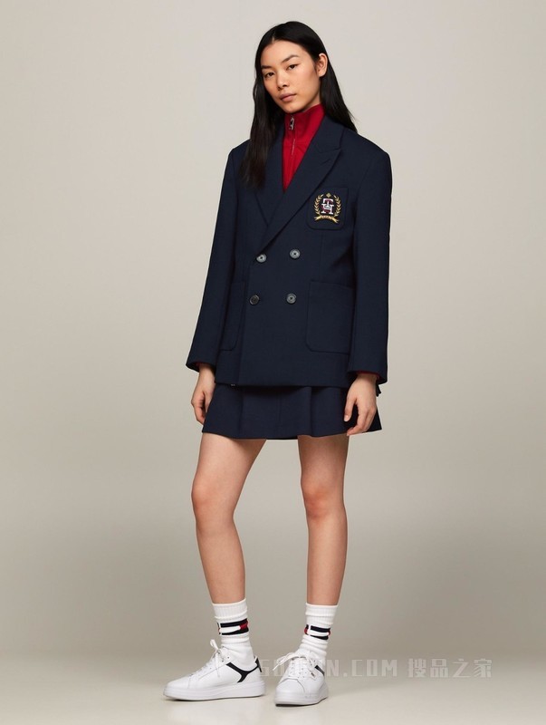 Clot 新春特别系列24早春男女含羊毛双排扣宽松西服34799