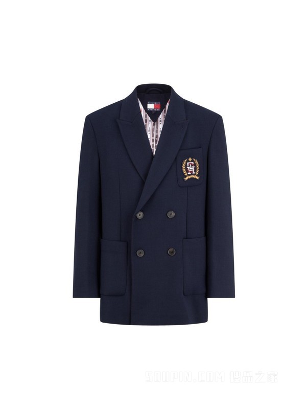 Clot 新春特别系列24早春男女含羊毛双排扣宽松西服34799