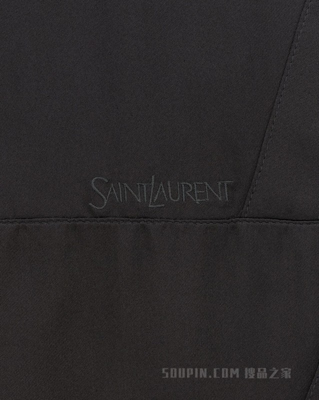 saint laurent teddy缎面夹克