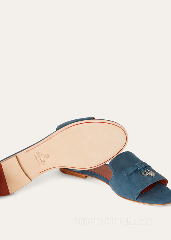 Summer Charms Slipper 女士凉鞋 绒面小山羊皮