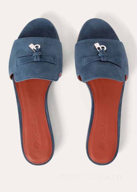 Summer Charms Slipper 女士凉鞋 绒面小山羊皮