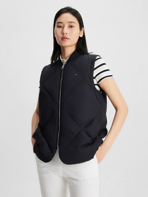 23新款秋冬女装三合一可脱卸内胆合身保暖羽绒服外套40197