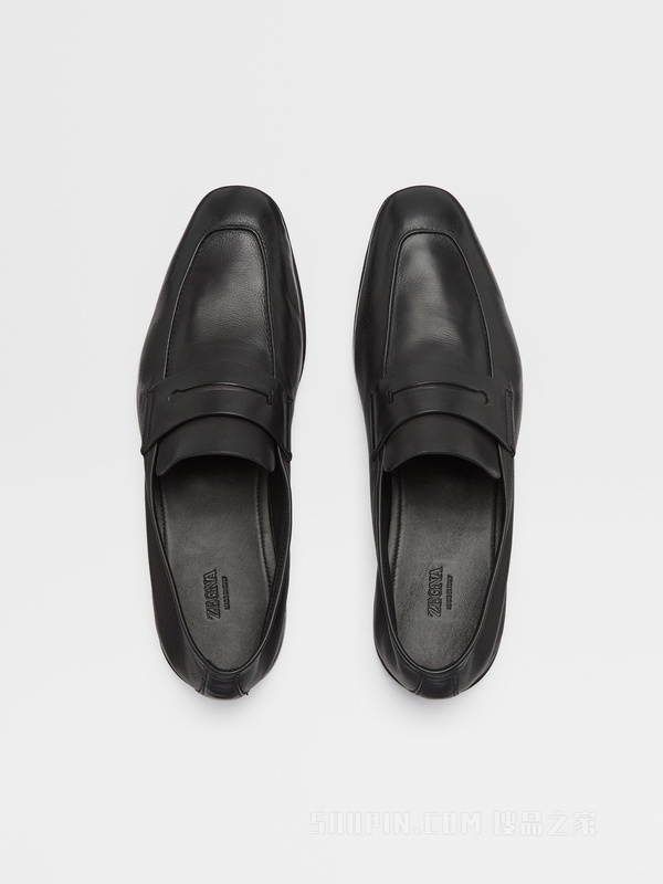 黑色 SECONDSKIN L'Asola 乐福鞋
