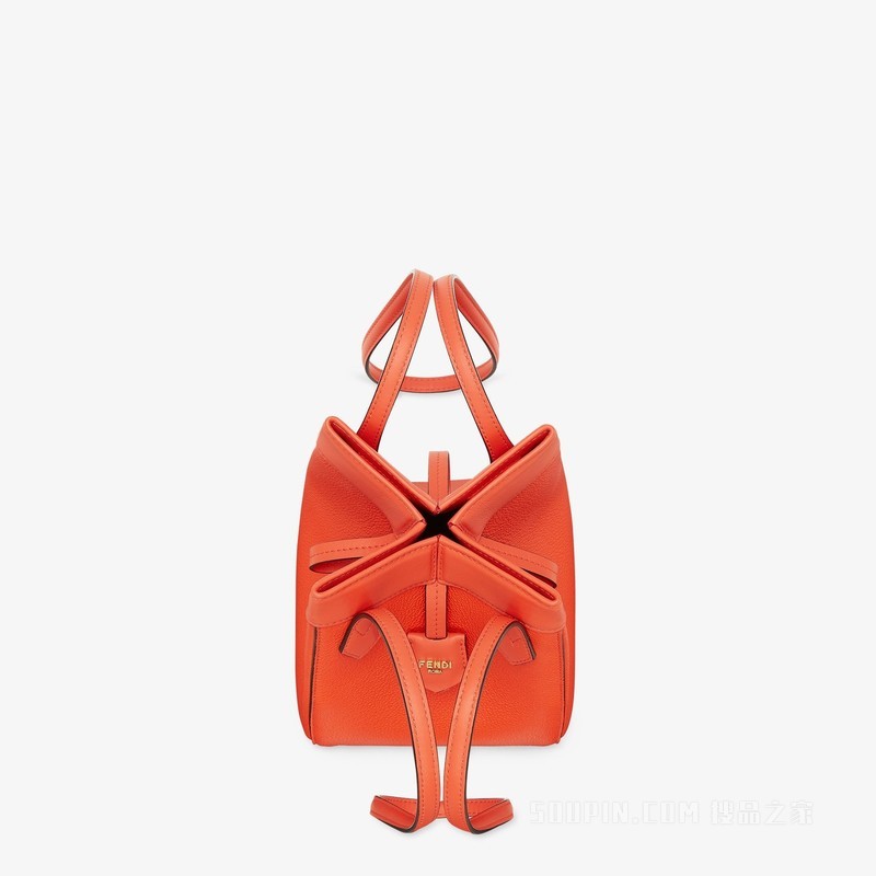 FENDI Origami Mini 百变红色皮革迷你手袋