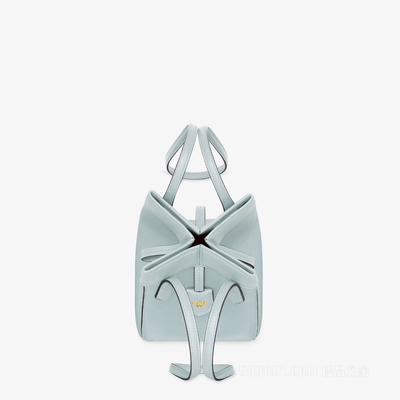 FENDI Origami Mini 百变浅蓝色皮革迷你手袋