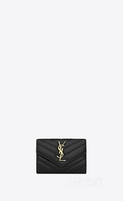 CASSANDRE SAINT LAURENT MATELASSÉ绗缝羊皮革小号信封钱包