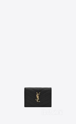 CASSANDRE SAINT LAURENT MATELASSÉ粒面压印皮革卡包