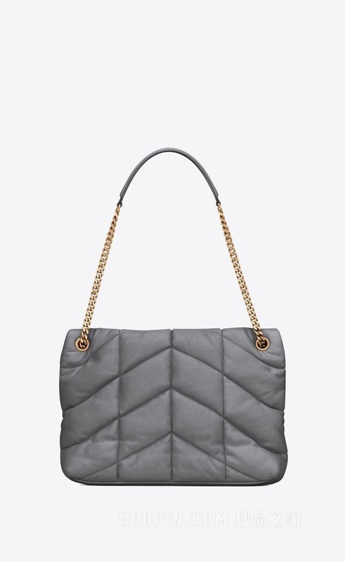 PUFFER中号绗缝纳帕皮革手袋