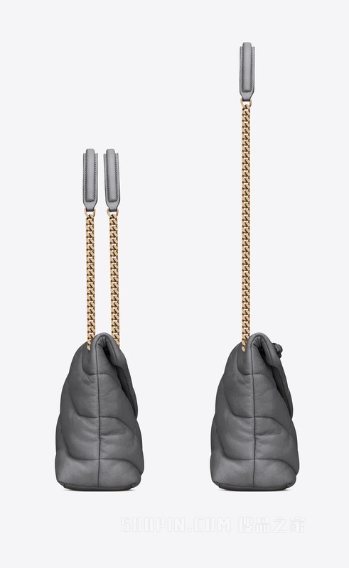 PUFFER中号绗缝纳帕皮革手袋