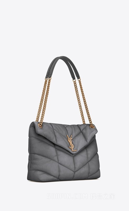 PUFFER中号绗缝纳帕皮革手袋