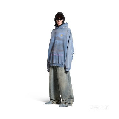 PARIS MOON HOODIE大廓形连帽卫衣