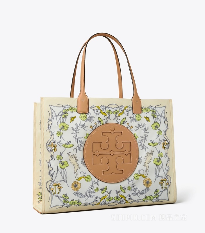 Ella 印花托特包 兔子田野