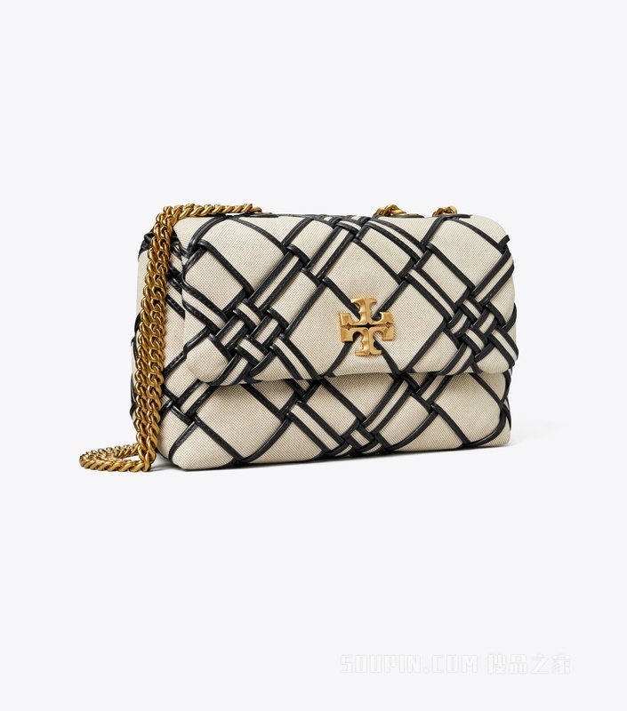 Kira 小号帆布两用肩背包 自然色/黑色