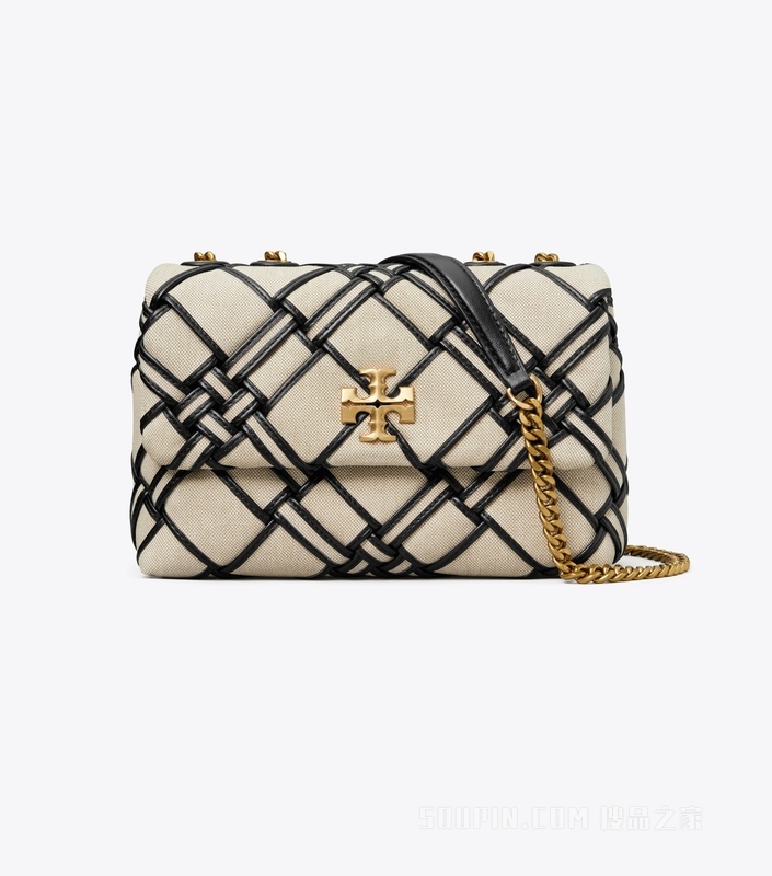 Kira 小号帆布两用肩背包 自然色/黑色