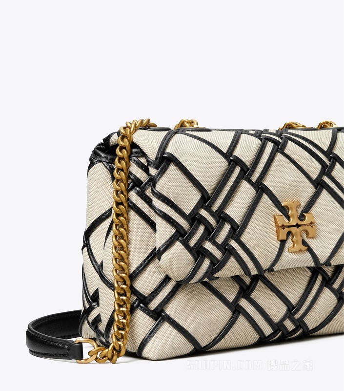 Kira 小号帆布两用肩背包 自然色/黑色