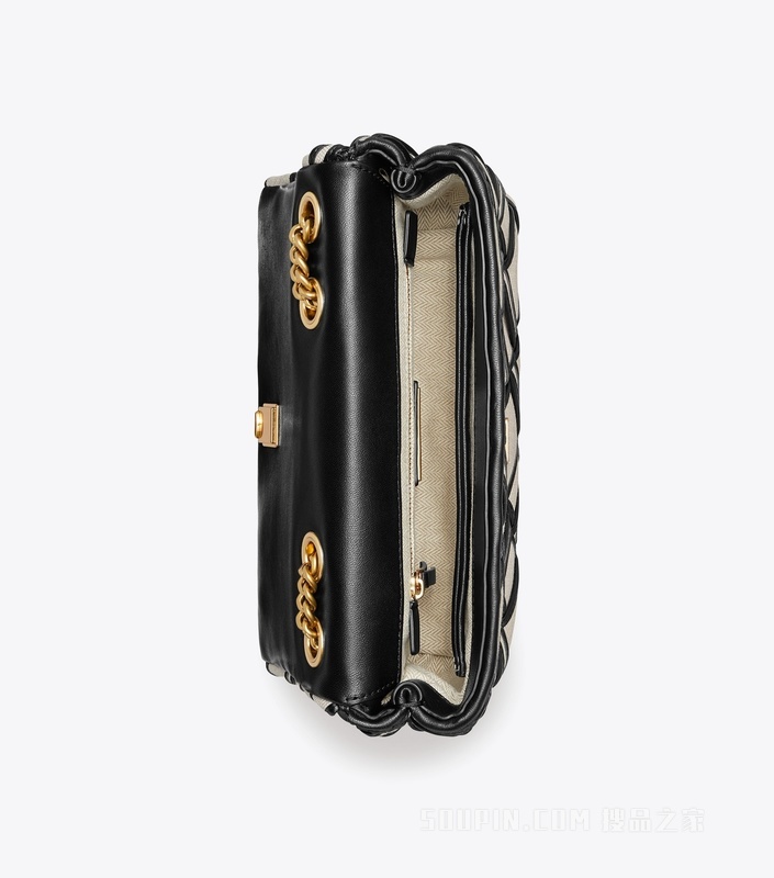 Kira 小号帆布两用肩背包 自然色/黑色