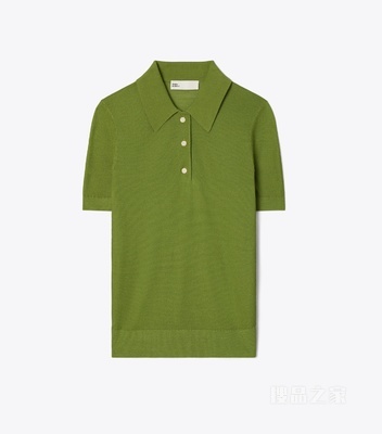 精细羊毛 Polo 衫 香蒜酱色