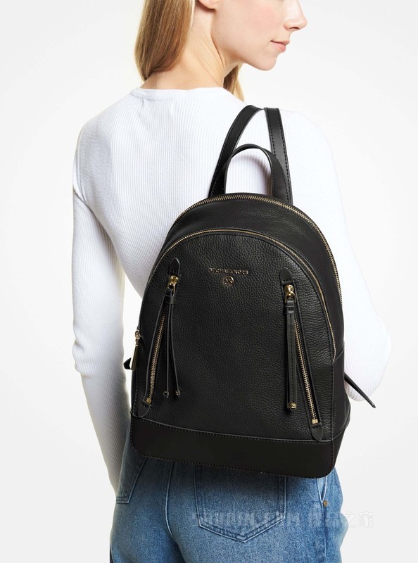 Brooklyn 中号皮质双肩包