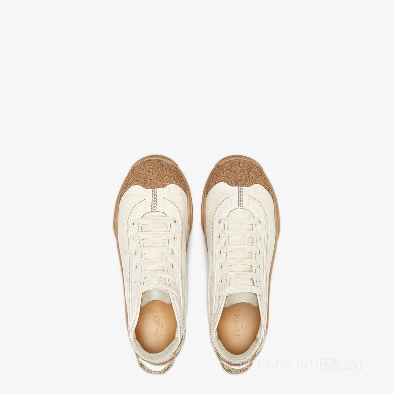 FENDI Lab运动鞋 白色布料中帮鞋