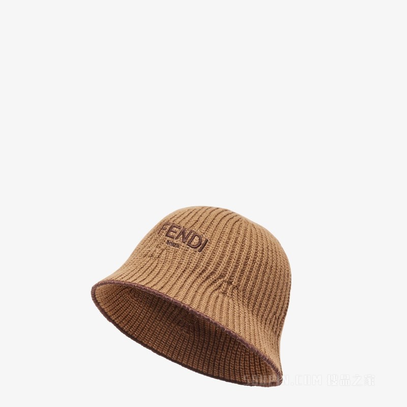 帽子 棕色棉质渔夫帽