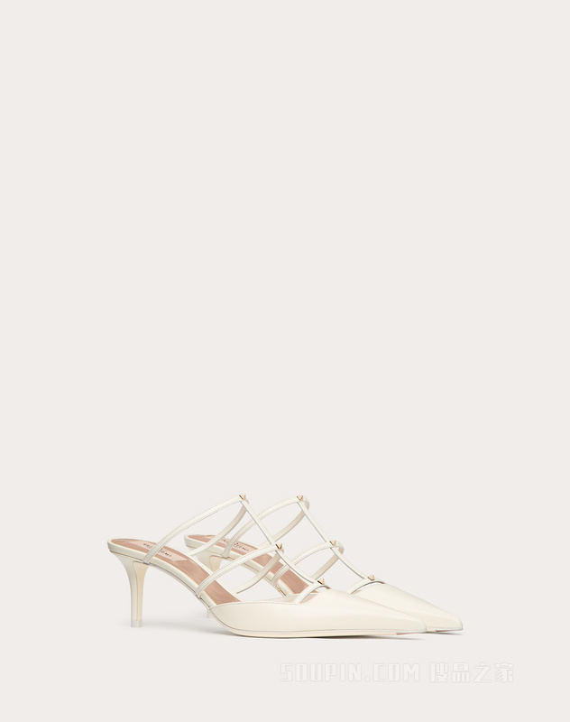 ROCKSTUD WISPY小牛皮高跟鞋（鞋跟高6厘米）
