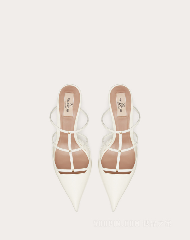 ROCKSTUD WISPY小牛皮高跟鞋（鞋跟高6厘米）