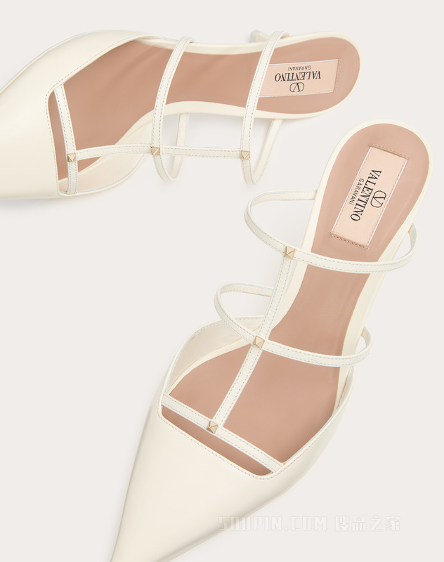 ROCKSTUD WISPY小牛皮高跟鞋（鞋跟高6厘米）