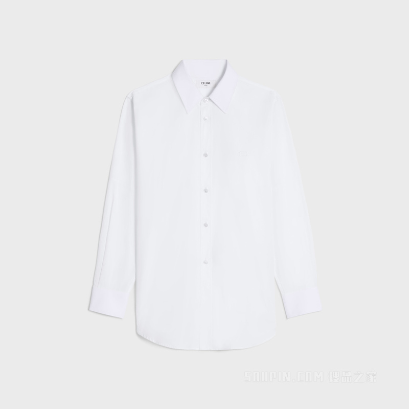 TOMBOY棉府绸衬衫 白色-01BC