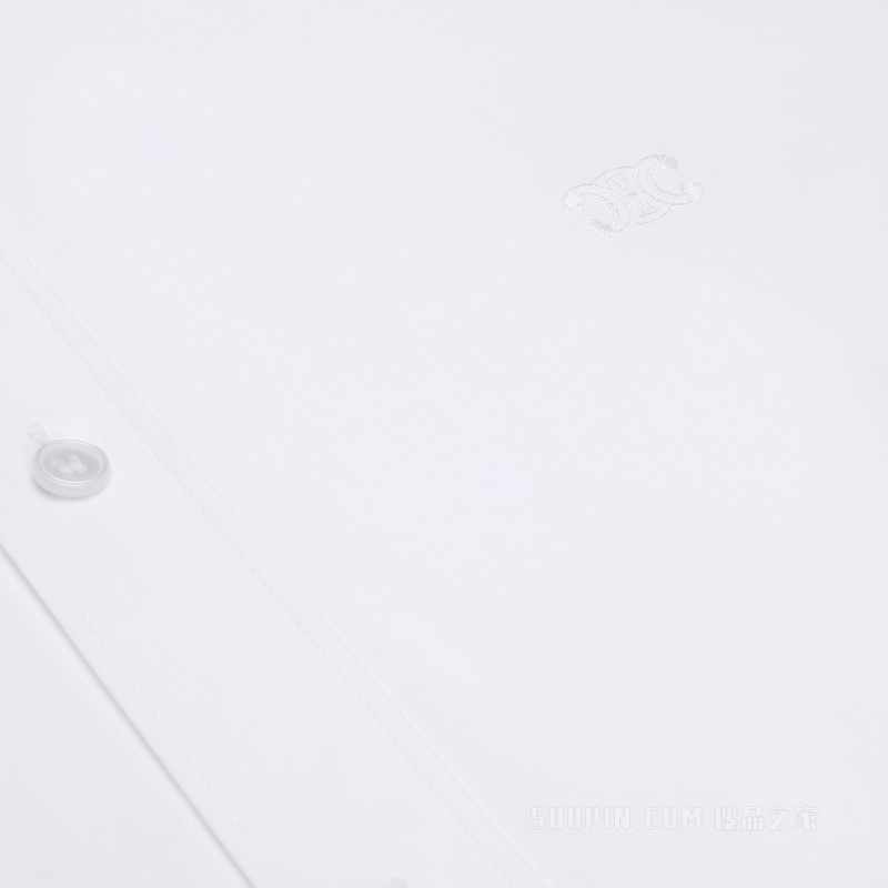 TOMBOY棉府绸衬衫 白色-01BC