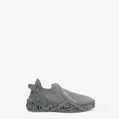 FENDI Flow sneakers Kengo Kuma x FENDI 灰色网布跑步运动鞋