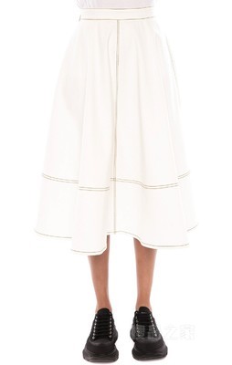 Ivory Midi Skirt