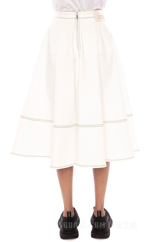 Ivory Midi Skirt