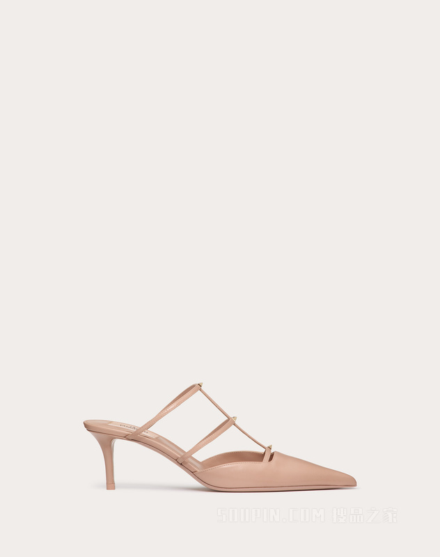 ROCKSTUD WISPY小牛皮穆勒鞋（鞋跟高6厘米）