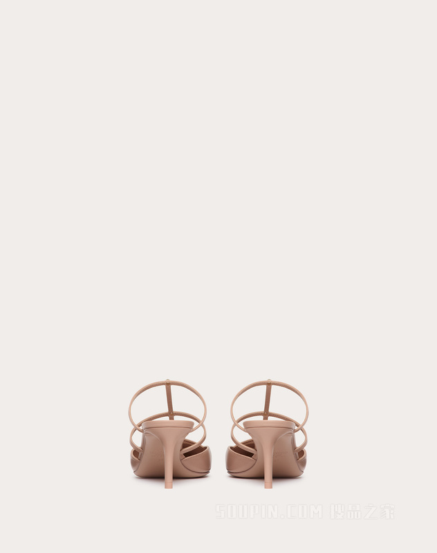ROCKSTUD WISPY小牛皮穆勒鞋（鞋跟高6厘米）