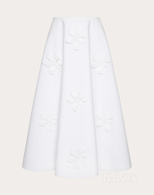 棉质府绸立体堆花工艺迷笛长裙