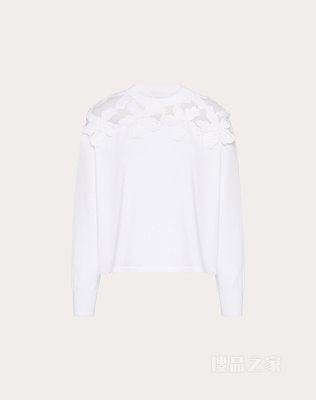 棉质立体堆花工艺卫衣