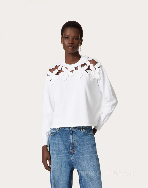 棉质立体堆花工艺卫衣