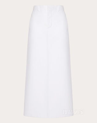 棉质府绸中长半身裙