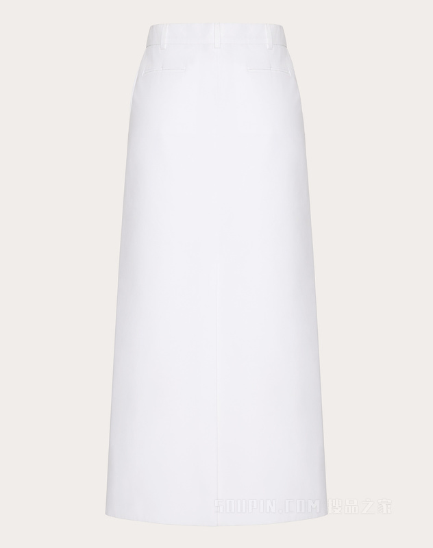 棉质府绸中长半身裙