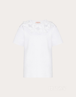 立体堆花工艺棉质T恤