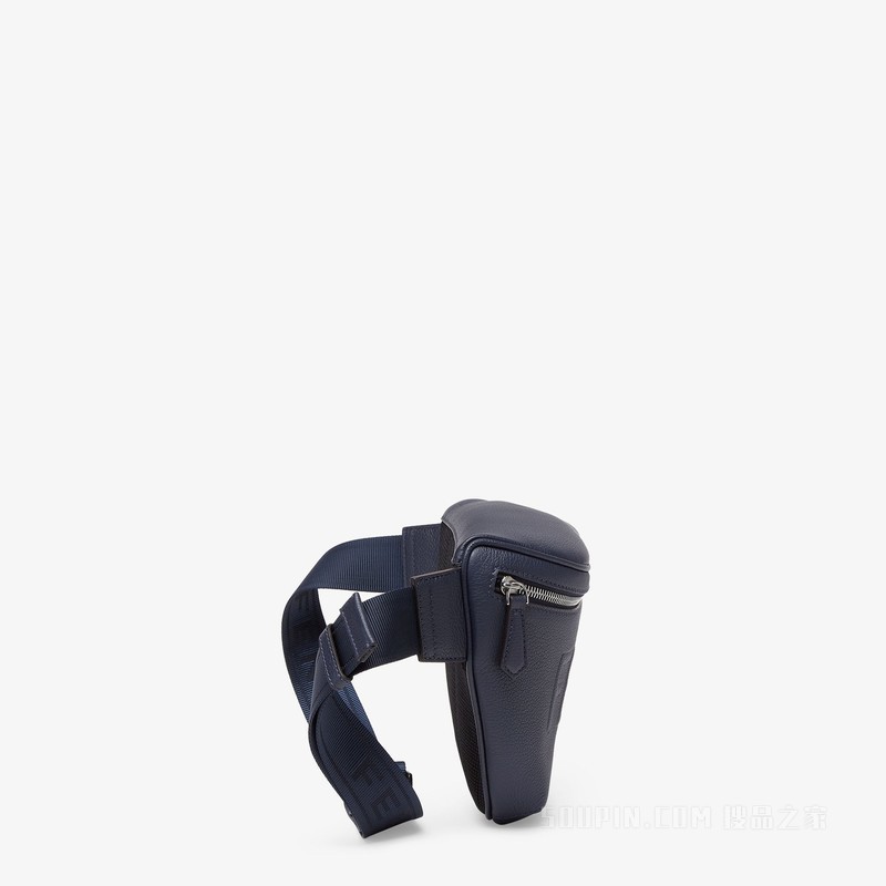FENDI Roma腰包 深蓝色皮革腰包
