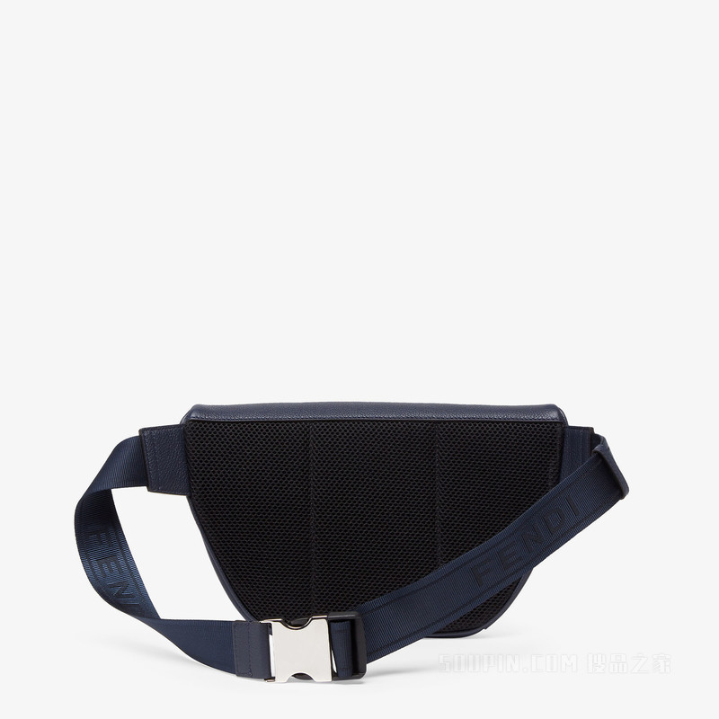 FENDI Roma腰包 深蓝色皮革腰包