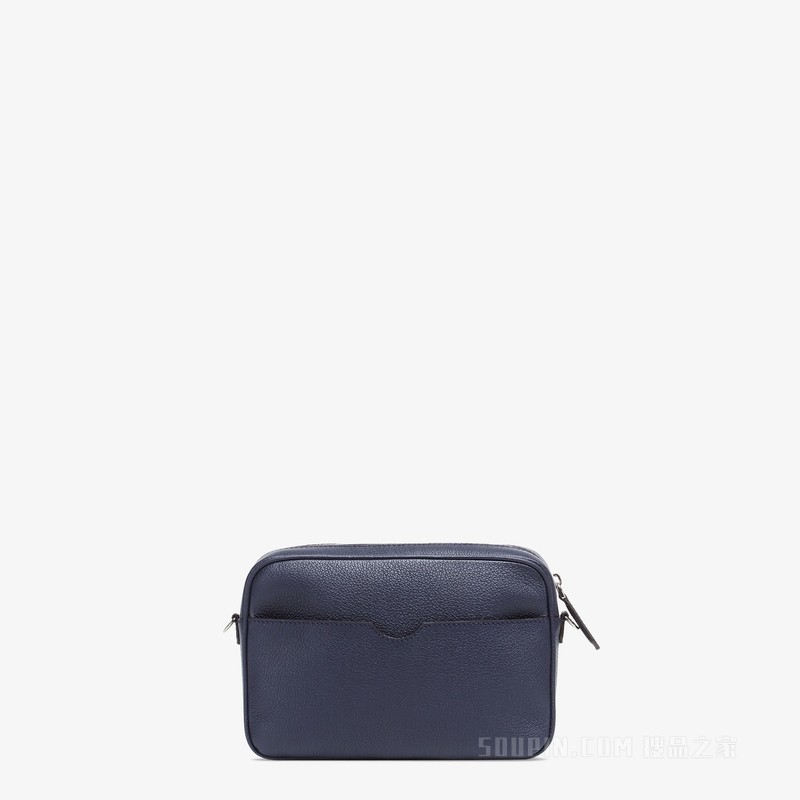 FENDI Roma相机包 深蓝色皮革手袋