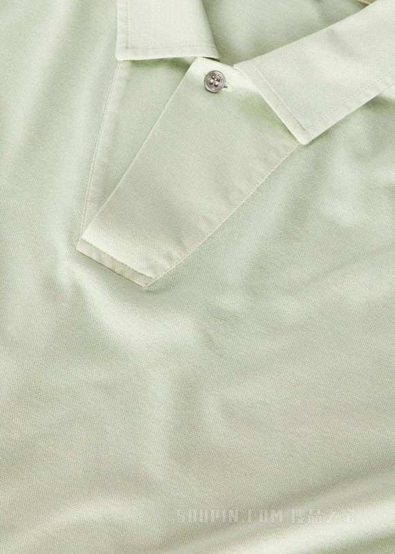 Open Mm Pique 男士Polo 衫 棉 , 桑蚕丝