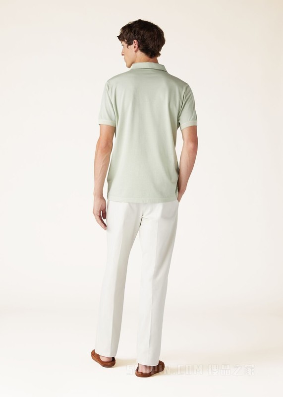 Open Mm Pique 男士Polo 衫 棉 , 桑蚕丝