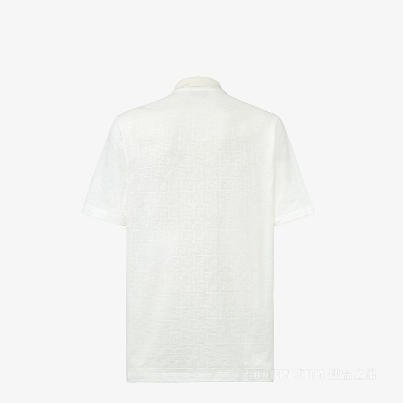 Polo衫 白色FF珠地布Polo衫