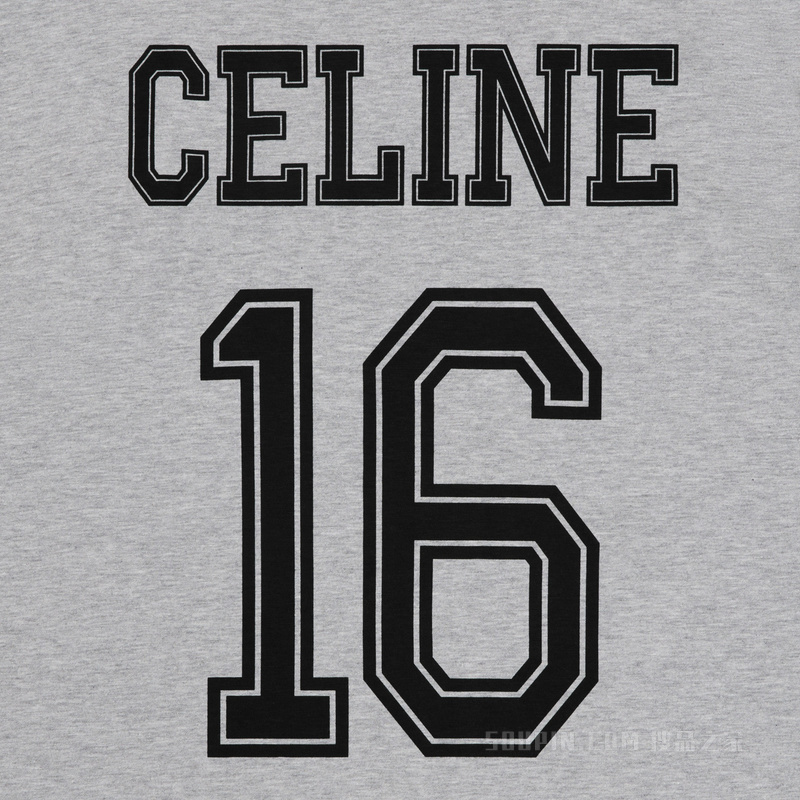 16棉质平纹针织70年代风格T恤 灰色/黑色/米白色-09NO