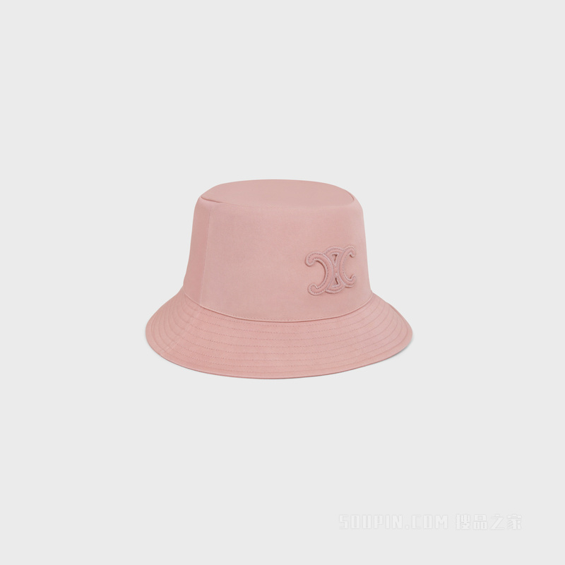 TRIOMPHE棉质华达呢渔夫帽 复古粉红色-25PY
