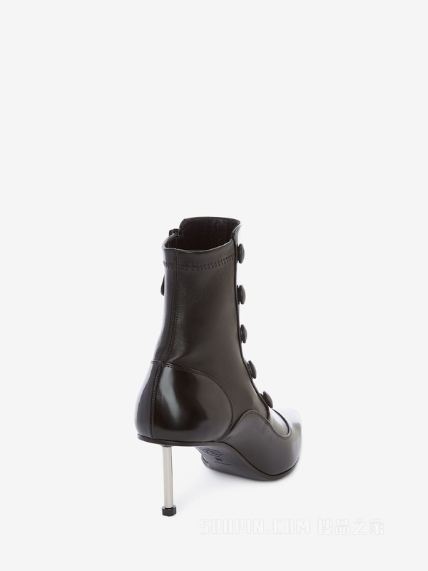 Pump Boot with Button Side details