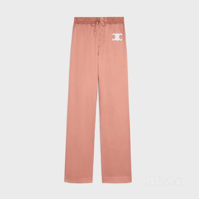 TRIOMPHE丝缎运动裤 粉色-24PI